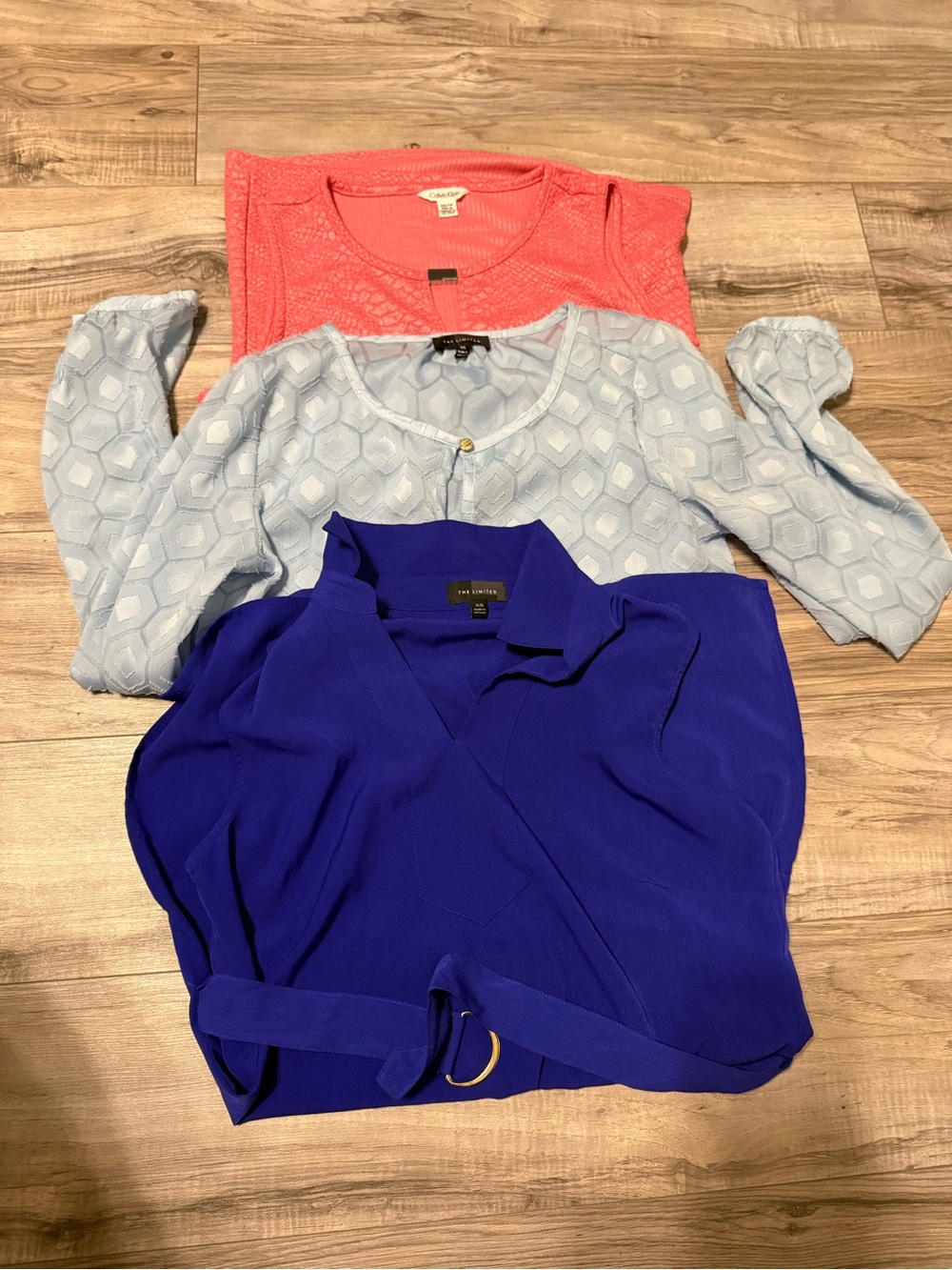 3 women blouses  from The Limited and Calvin Klein
